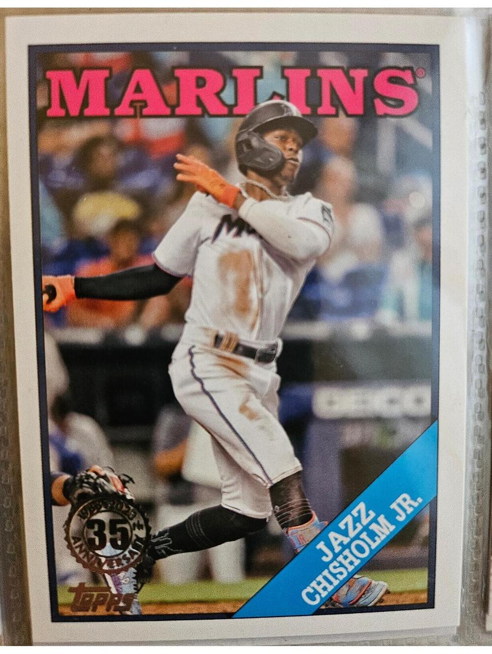 2023 Topps 1988 Topps #T8877 Jazz Chisholm Jr. Miami Marlins